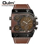 Men's Quartz Watch Manufacturer - Brand New Oulm 9315 Waterproof Wristwatch Luxury Gold Male