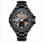 Men's Solar Watch Manufacturer - Solar Energy Endurance Light Kinetic Energy Timer Alarm Clock Rotating Windmill All Steel