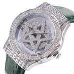 Women's Quartz Watch Manufacturer - 2024 Starry Bling Ladies Leather Band Luxury Diamond Waterproof Analog