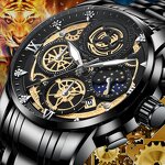Men's Luxury Watch Manufacturer - VAVA VOOM 2452 Brand Fashion Stainless Steel Hollow Dial Calendar Quartz Business