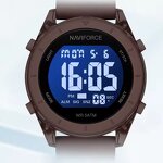 Women's Electronic Watch Manufacturer - NAVIFORCE 7108 Quartz Calendar Luminous Waterproof Silicone Strap Sports Digital