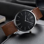 Men's Quartz Watch Manufacturer - YAZOLE506 PU Leather Waterproof Custom Classic Wristwatch