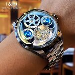 Men's Mechanical Watch Manufacturer - IDEAL KNIGHT Luxury Original Skeleton Automatic Waterproof Luminous