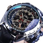 Men's Mechanical Wristwatch Manufacturer - JARAGAR Fully Automatic Multi Functional Business Leather Strap