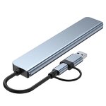 USB C Hub Manufacturer - 7 In1 Splitter USB3.0 Data Line Hub Adapter Docking Station for Computer Laptop