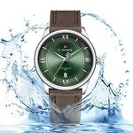 Men's Business Watch Manufacturer - NAVIFORCE 9272 Quartz Leather Strap Waterproof Casual Elegant