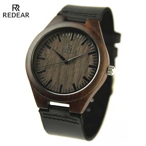 Men's Bamboo Watch Manufacturer - Top Brand Genuine Leather Quartz Couple Wristwatches Gifts