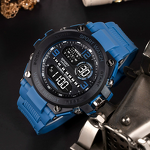 Men's Digital Watch Manufacturer - 2025 New Sports Dual Time Display LED Digital Wristwatch Montre Homme