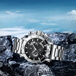 Men's Quartz Watch Manufacturer - NEKTOM Waterproof Steel Strap Fashion Luminous Calendar Sports