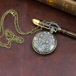 Men's Zodiac Watch Manufacturer - Chinese Zodiac Bronze Pocket Antique 12 Zodiac Retro Three-dimensional Engraving Animal Quartz