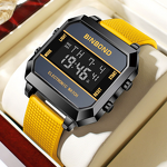 Men's Electronic Watch Manufacturer - BINBOND Business Sports Multifunctional Waterproof Silicone Strap Male Student Fashion