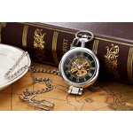 Men's Pocket Watch Manufacturer - ORKINA Stainless Steel Fashion Casual Gold Automatic Mechanical Flip Manual Hollow