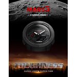 Men's Digital Watch Manufacturer - NORTH EDGE Mars 3 Carbon Fiber Case Waterproof 50M Outdoor Sports World Time LED