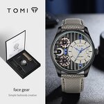 Men's Gift Set Manufacturer - TOMI Set Gift Box Minimalist Business Quartz Luxury Versatile Double Strap Detachable