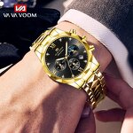 Men's Casual Watch Manufacturer - VAVA VOOM Top Brand Waterproof Luminous Quartz Day Stainless Steel