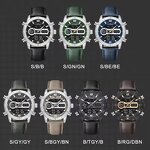 Men's Quartz Watch Manufacturer - NAVIFORCE 9263 Creative Original Sport Waterproof Leather Strap Digital Clock