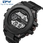 Men's Electronic Watch Manufacturer - Custom Logo Steel Metal Sports Digital Big Dial Electronic Display Waterproof