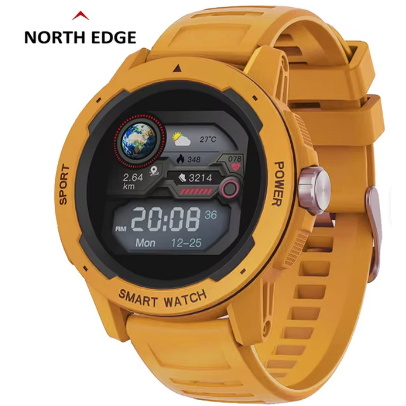 Men's Smart Watch Manufacturer - NORTH EDGE Mars 2 Heart Rate Blood Pressure Oxygen Monitor Full Touch Screen Outdoor Sports