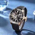 Tourbillon Men's Watch Manufacturer - PAGANI DESIGN Ceramic Bezel Sapphire Crystal Hollow Automatic 200M Waterproof