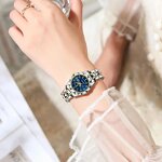 Ladies Dress Watch Manufacturer - POEDAGAR Luminous Waterproof Week Date Stainless Steel Quartz