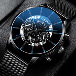 Men's Sports Watch Manufacturer - Calendar Quartz Wristwatch Stainless Steel Sport Clock Geneva