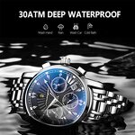 Men's Casual Watch Manufacturer - POEDAGAR Sport Stainless Steel Wristwatch Top Brand Luxury Fashion Waterproof Quartz