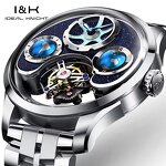 Men's Mechanical Watch Manufacturer - IDEAL KNIGHT Luxury Original Skeleton Automatic Waterproof Luminous