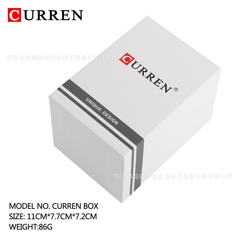 Custom Watch Box Manufacturer - for curren Megir Naviforce Lige Black Leather Boxes