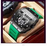 Men's Sport Watch Manufacturer - BINBOND B8577 Top Brand Hollow Quartz Silicone Luminous Waterproof