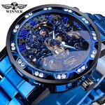 Men's Automatic Watch Manufacturer - Winner 1089 Professional Movement Waterproof Stainless Steel Luxury Mechanical Luminous