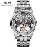 Men's Mechanical Watch Manufacturer - Knight 6806 Custom Logo Skeleton Hollow Miyota Waterproof Tourbillon Automatic