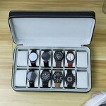 Watch Storage Case Manufacturer - 6 10 12 Slots Portable Organizer with Handle
