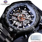 Men's Mechanical Watch Manufacturer - Forsining Multi-function Casual Luxury Steel Band Automatic