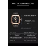 Men's Quartz Watch Manufacturer - 2024 New Design Popular with Genuine Band Chronograph Sport Square Waterproof Luxury