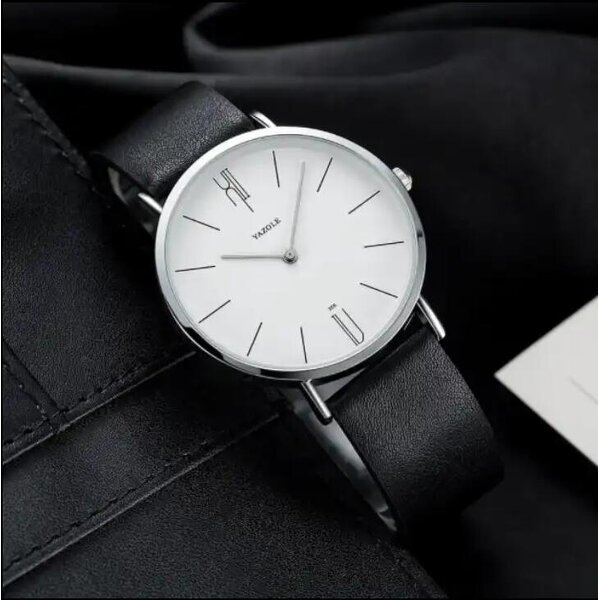 Men's Quartz Watch Manufacturer - YAZOLE506 PU Leather Waterproof Custom Classic Wristwatch