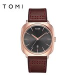 Men's Casual Watch Manufacturer - TOMI Trendy Quartz with Leather Strap Vogue New Modern Hour Clock Funny Sport