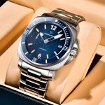 Men's Mechanical Watch Manufacturer - PAGANI DESIGN 44mm Luxury Stainless Steel Sapphire Glass Calendar Luminous