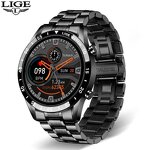 Men's Smart Watch Manufacturer - LIGE 2024 Full Circle Touch Screen BT Call Waterproof Sport Activity Fitness