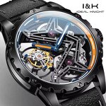 Men's Mechanical Watch Manufacturer - IDEAL KNIGHT 6803 Tourbillon Sapphire Automatic 44MM Stainless Steel Waterproof
