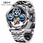 Men's Mechanical Watch Manufacturer - IDEAL KNIGHT Luxury Original Skeleton Automatic Waterproof Luminous