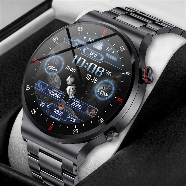 Men's Smart Watch Manufacturer - LIGE ECG+PPG BT Call Sports Bracelet NFC Waterproof Custom Watch Face for IOS Android BW0382