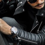 Men's Mechanical Wristwatch Manufacturer - JARAGAR Fully Automatic Multi Functional Business Leather Strap