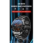 Men's Smart Watch Manufacturer - LIGE 2024 Full Circle Touch Screen BT Call Waterproof Sport Activity Fitness