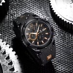 Men's Sport Watch Manufacturer - REWARD RD83006M Luxury Chronograph Quartz 48mm Dial Silicone Wrist Fashionable Clock