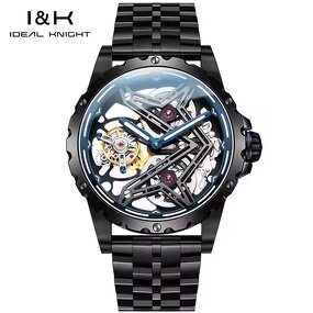 Men's Mechanical Watch Manufacturer - IDEAL KNIGHT 6803 Tourbillon Sapphire Automatic 44MM Stainless Steel Waterproof