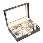 Watch Display Box Manufacturer - 6 10 12 20 Slots PU Leather Wrist Watch Holder Storage Case Organizer Regalos Para Hombre