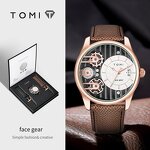 Men's Gift Set Manufacturer - TOMI Set Gift Box Minimalist Business Quartz Luxury Versatile Double Strap Detachable