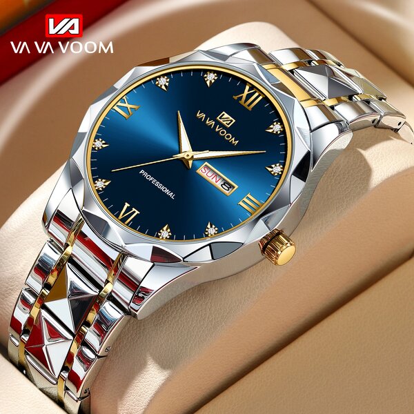 Men's Luxury Wristwatch Manufacturer - VAVA VOOM 2024 New Top Brand Waterproof Steel Quartz Clock