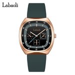 Women's Square Watch Manufacturer - LABAOLI 2024 New Fashion Quartz Large Square Silicone Strap Ladies Gift
