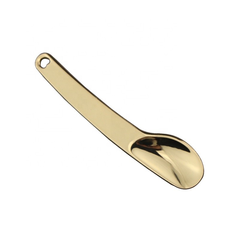 Cosmetic Spatula Supplier - Custom Logo 60mm Gold Metal